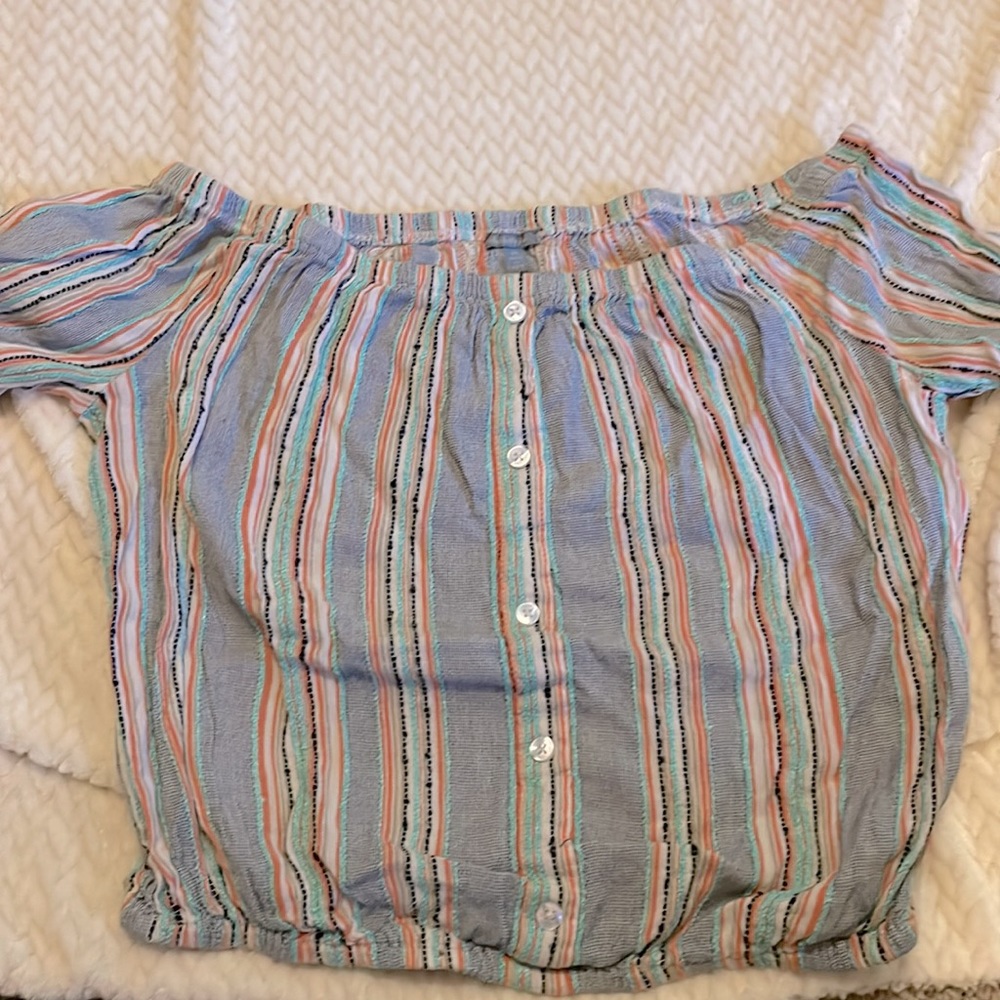Off-Shoulder Crop Top (M)
